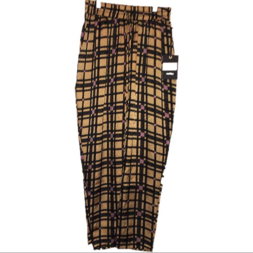 NWT 4Si3nna Yasmine XS lightweight plaid pants